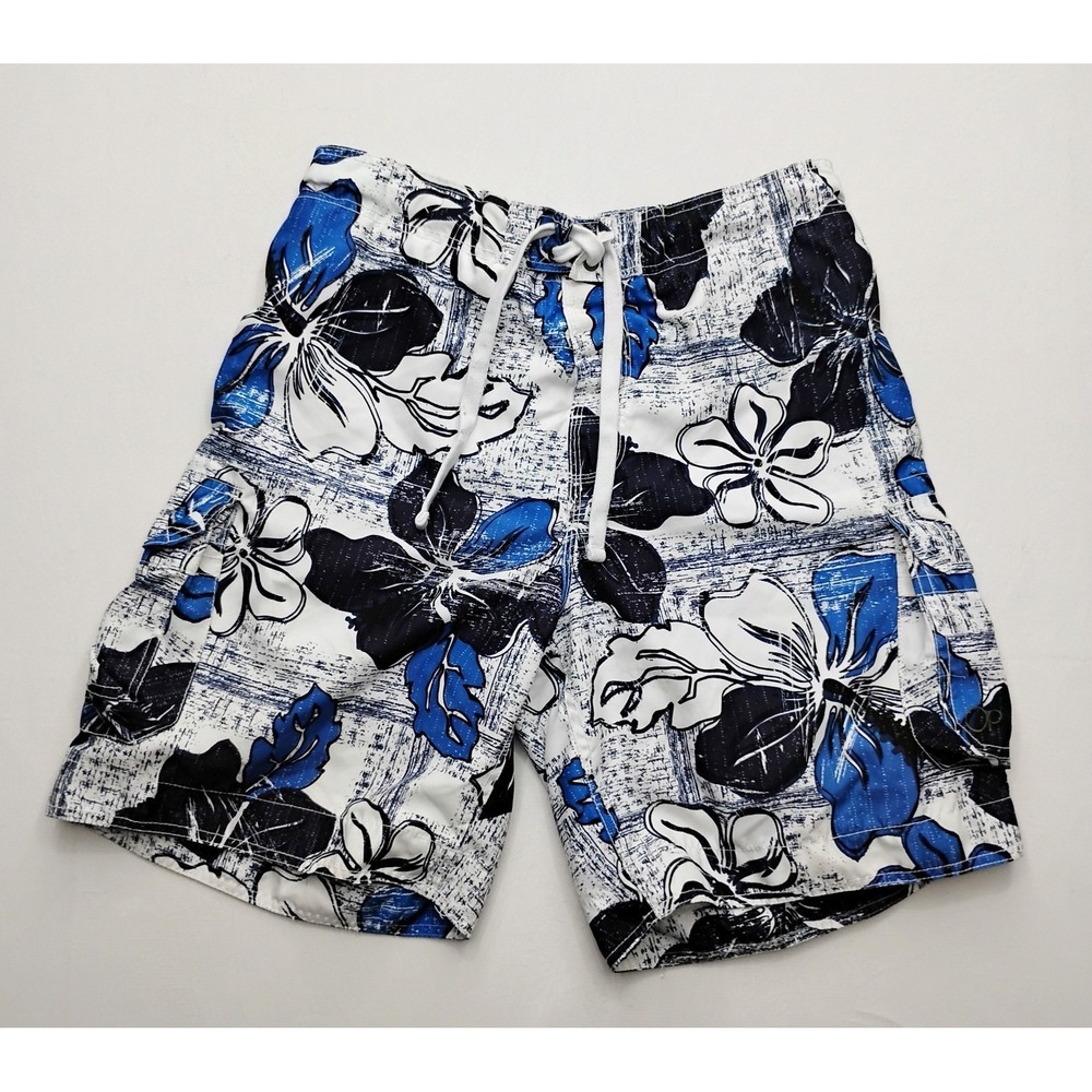 Op Ocean Pacific Cargo Swimming Trunks Board Shorts Lined Large (36/38) 9in